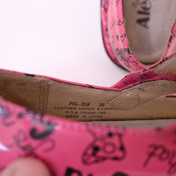 Alegria by PG Lite Paloma Happy Pink Breast Cancer Mary Janes Pre-Owned - Picture 3 of 9